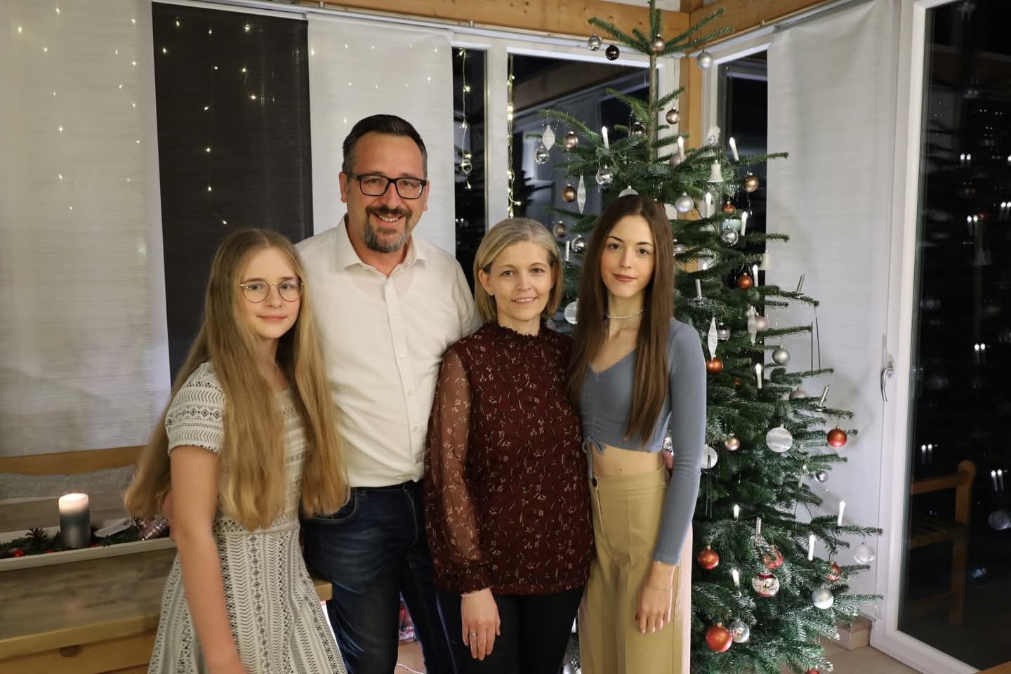 Familienbild an Weihnachten 2021